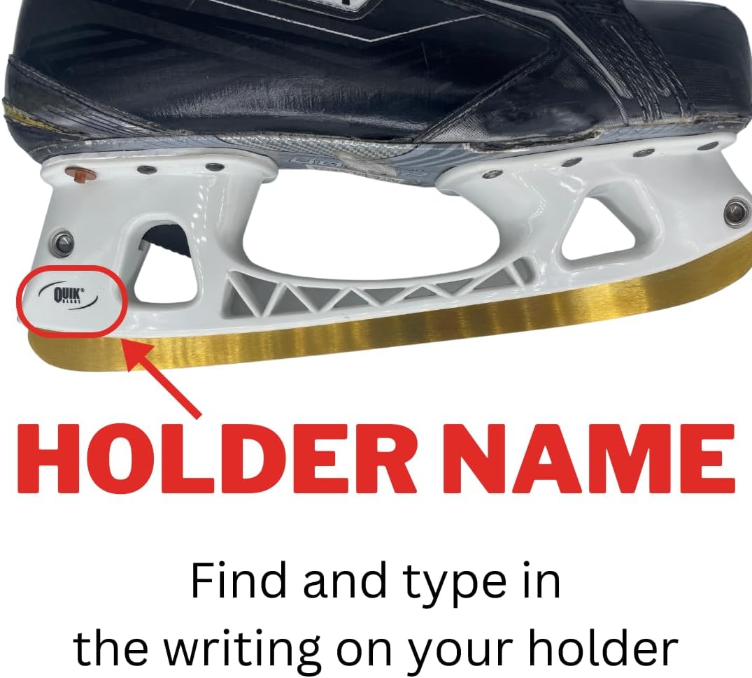 Replacement Hockey Skate Blades - Mirror Stainless - All Quick-Release Holders
