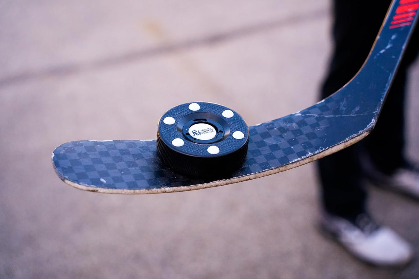 Premier Sports - 3 Pack Inline Hockey Pucks – Fast Glide with 6 Slider Dots, Crosshatch Design for Realistic Feel – Street, Roller and DEK Hockey