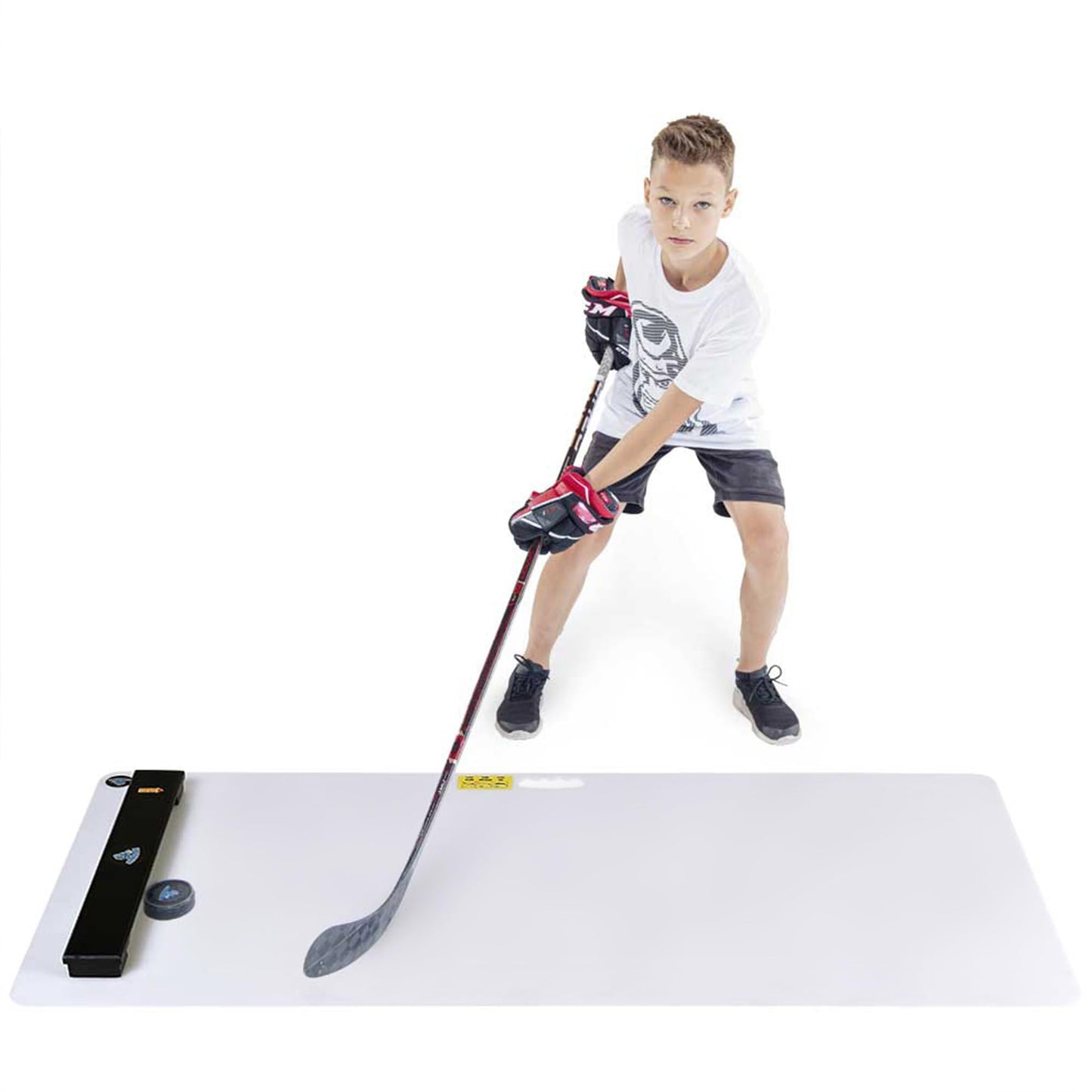 Hockey Revolution Shoot Pad - Hockey Sports Training Aid for Shooting, Passing and Stick handling - Hockey Skills Training Practice Surface 30"x 60" - Reel Ice Feeling Roll Board
