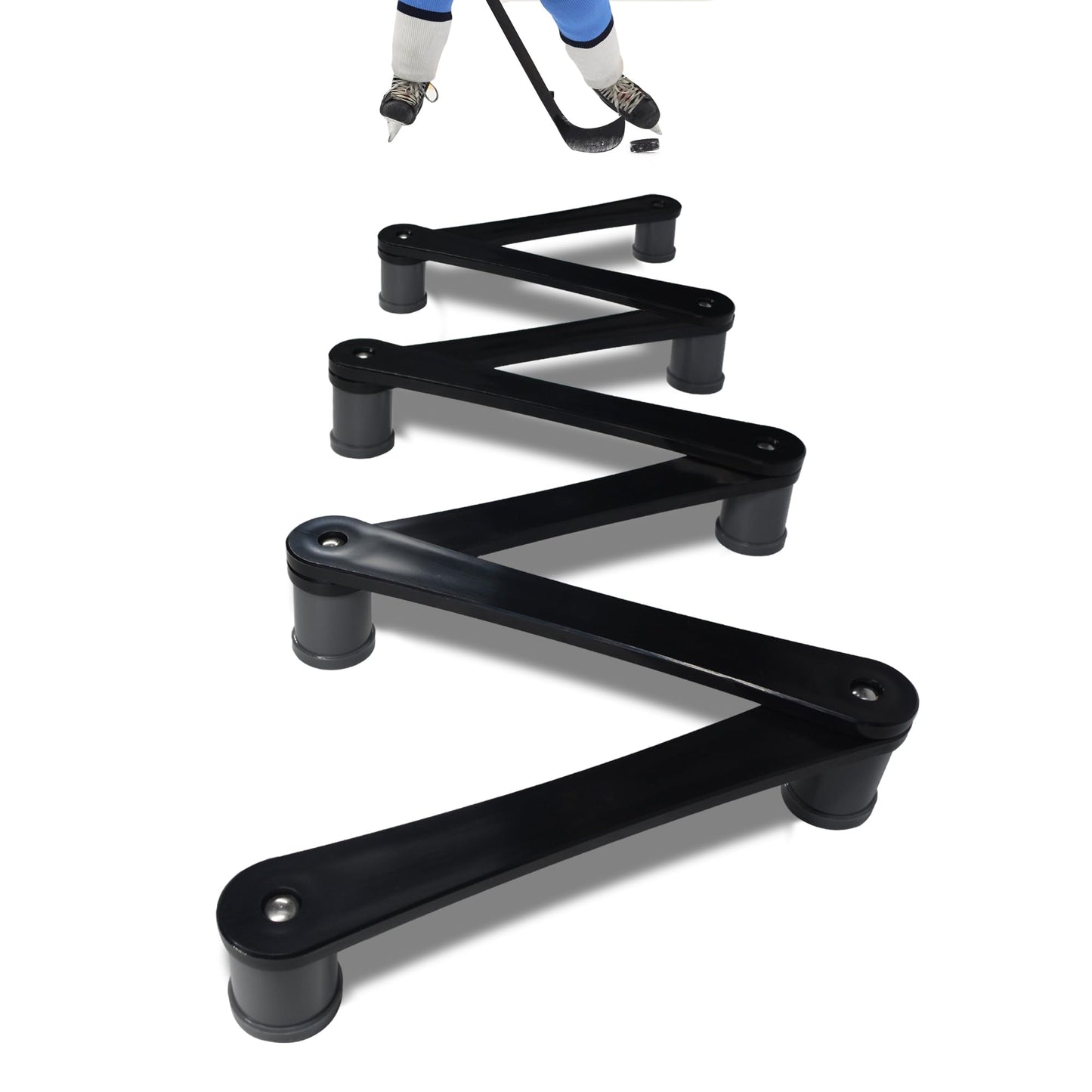 Hockey Training Equipment, Adjustable Hockey Stick Handling Trainer for Puck Control and Coordination, Portable Stickhandling Training Tool