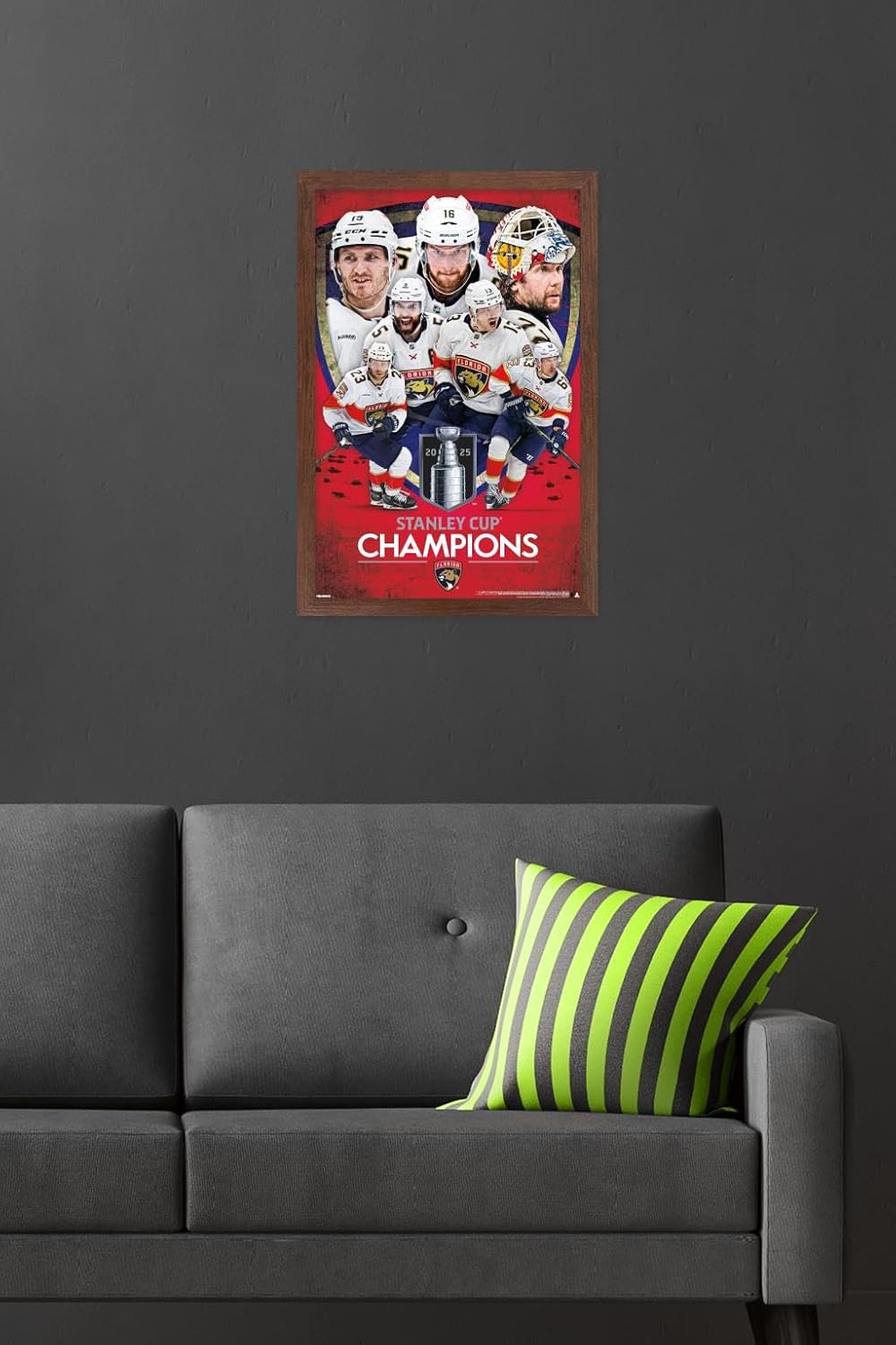 Trends International NHL Florida Panthers - 2025 Stanley Cup Champions Wall Poster, 34L x 22.4W, Premium Unframed Version