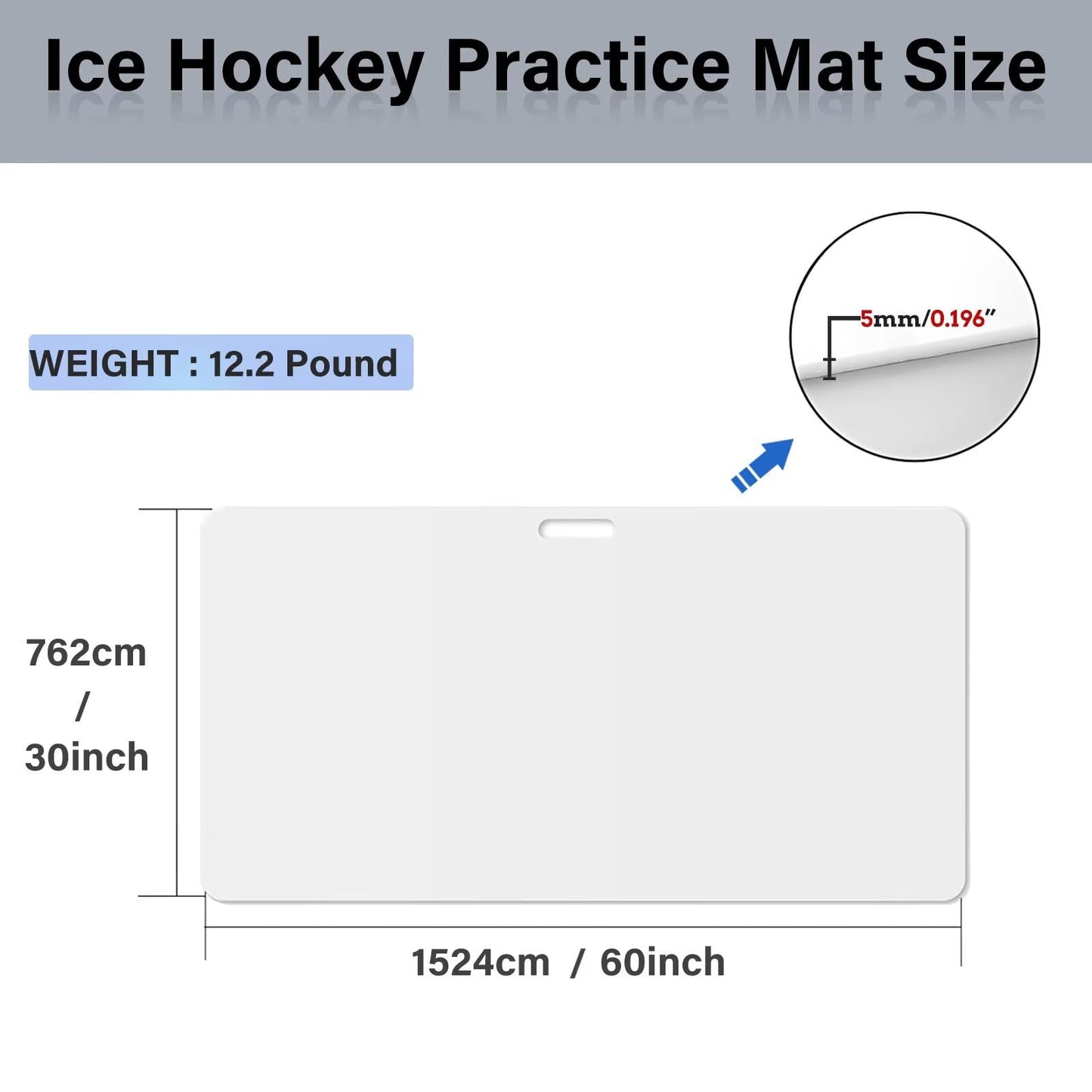 Hockey Shooting Pad Ice Hockey Training Equipment, Use Training Aid for Shooting, Passing & Stickhandling, Portable and Convenient
