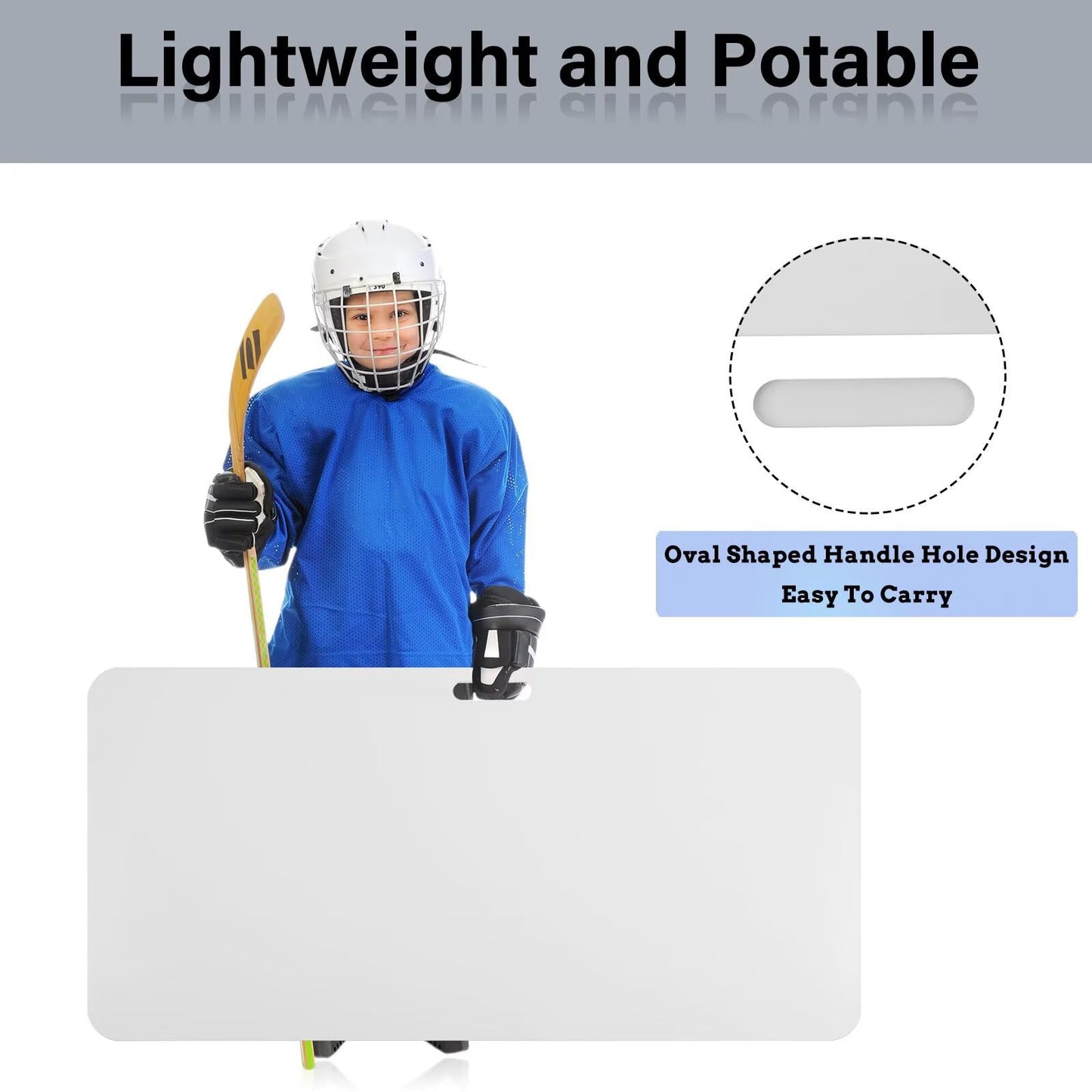 Hockey Shooting Pad Ice Hockey Training Equipment, Use Training Aid for Shooting, Passing & Stickhandling, Portable and Convenient