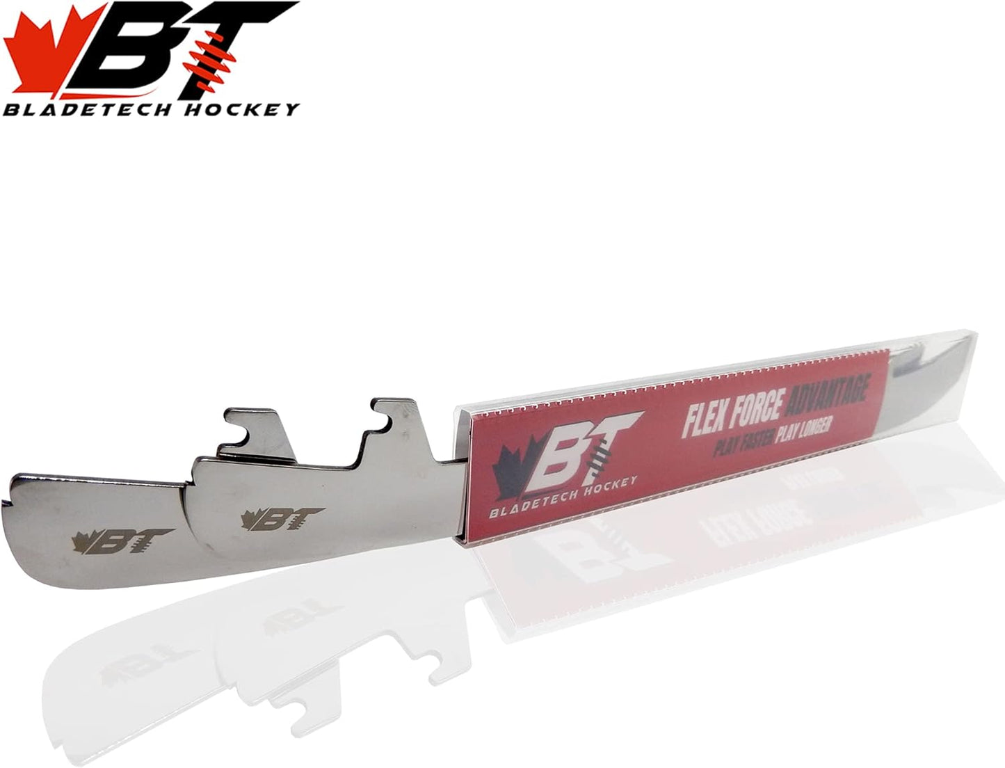 Replacement Hockey Skate Blades - Mirror Stainless - All Quick-Release Holders