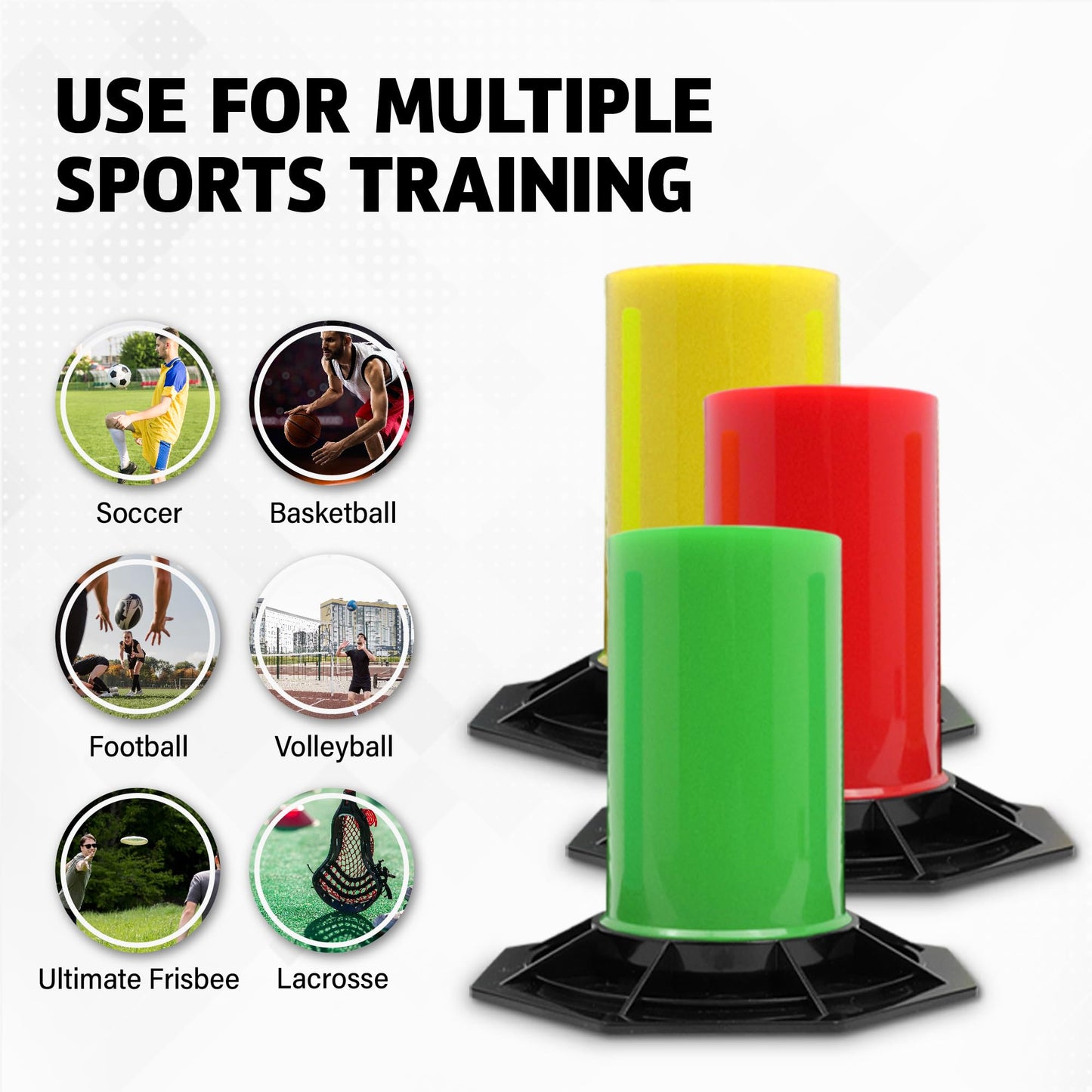 The Snake Trainer - Lightweight Stickhandling Training Tool - Hockey Training Equipment for Puck Control, Reaction Time and Coordination - Portable, Durable and Adjustable