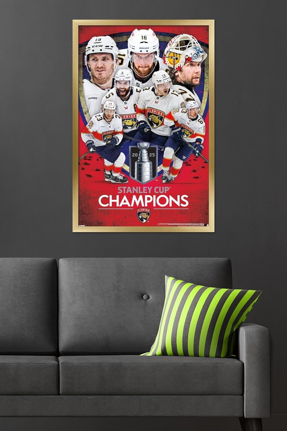 Trends International NHL Florida Panthers - 2025 Stanley Cup Champions Wall Poster, 34L x 22.4W, Premium Unframed Version