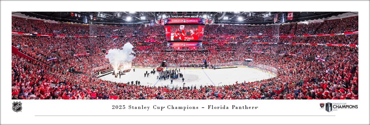 Florida Panthers, 2025 Back-to-Back Stanley Cup Champions - Unframed Print by Blakeway Panoramas