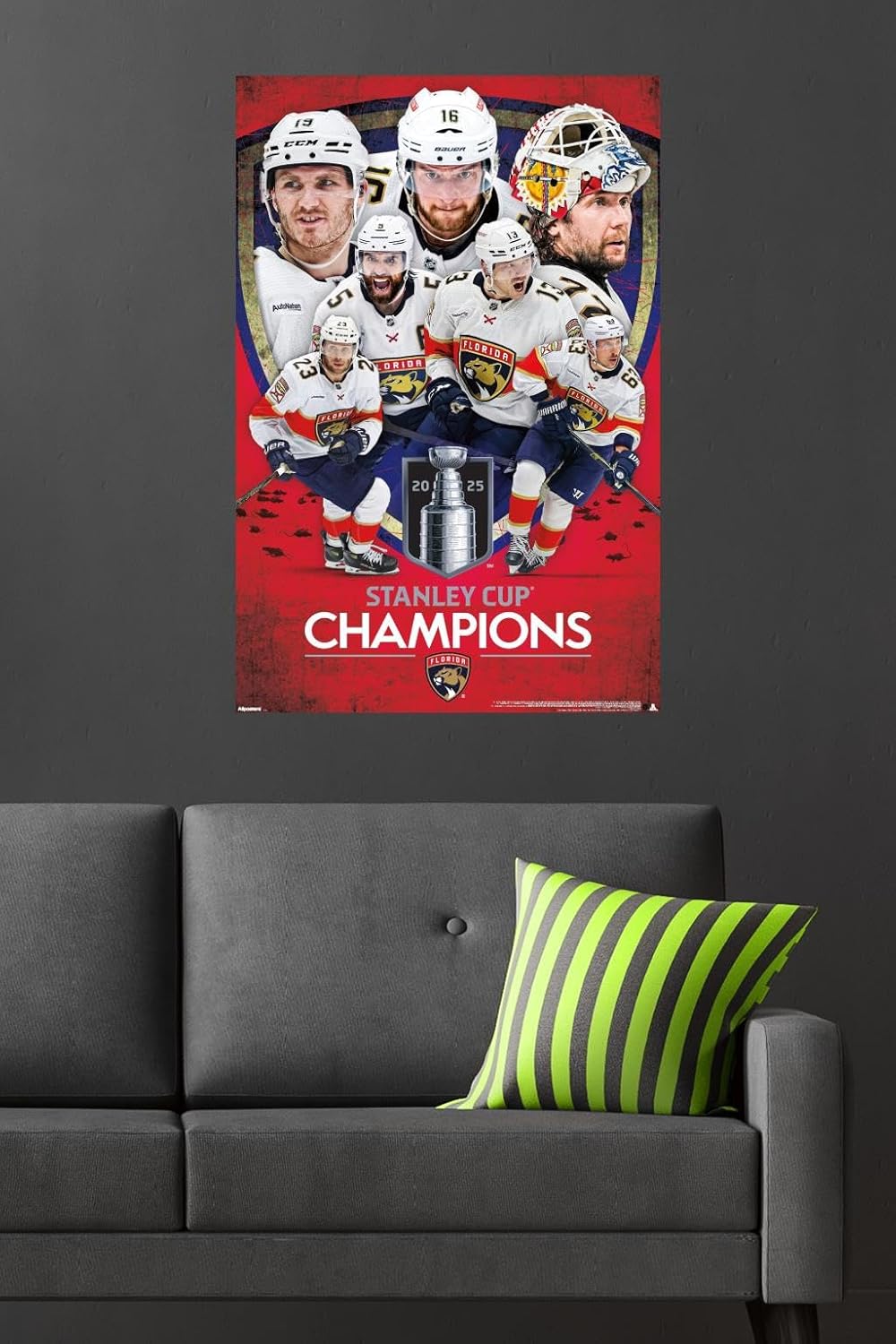 Trends International NHL Florida Panthers - 2025 Stanley Cup Champions Wall Poster, 34L x 22.4W, Premium Unframed Version