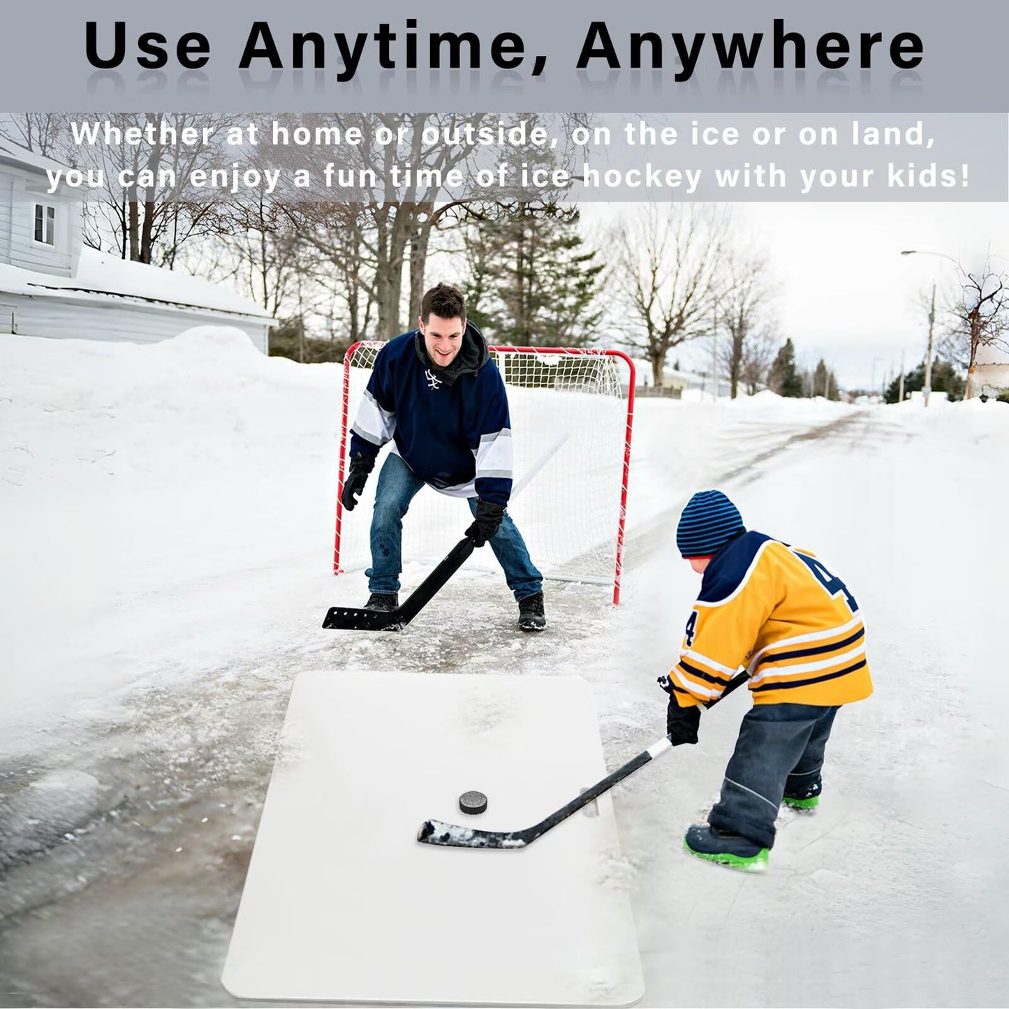 Hockey Shooting Pad Ice Hockey Training Equipment, Use Training Aid for Shooting, Passing & Stickhandling, Portable and Convenient