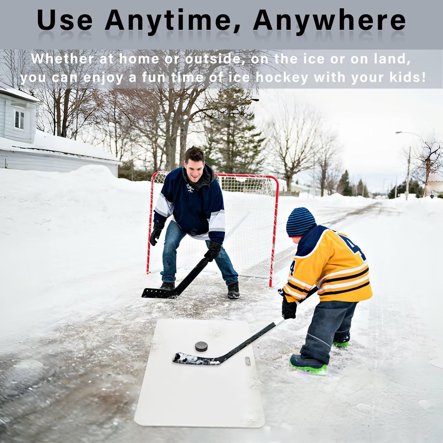 Hockey Shooting Pad Ice Hockey Training Equipment, Use Training Aid for Shooting, Passing & Stickhandling, Portable and Convenient