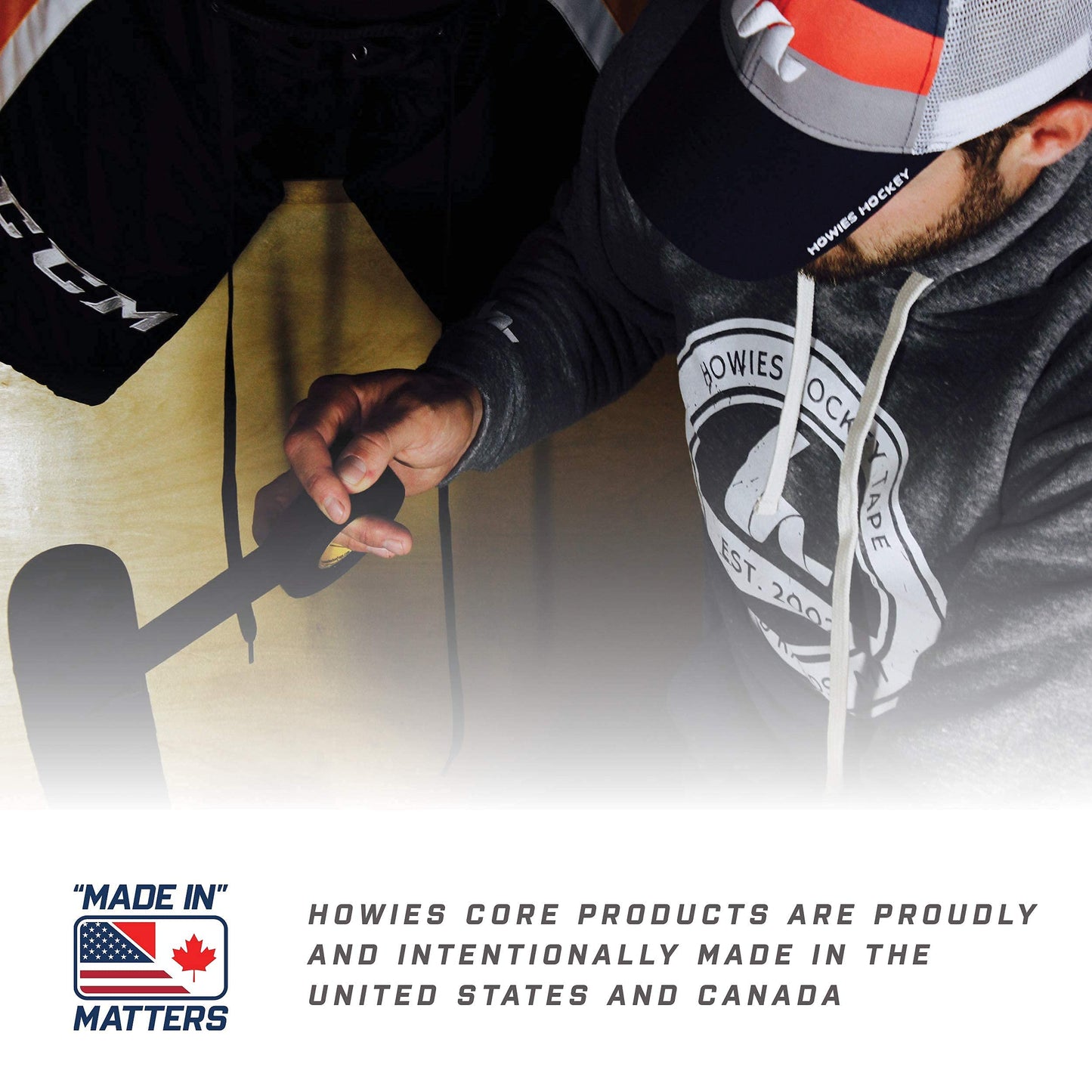 Howies Hockey Tape 6 Roll Pack - Cloth (1 Inch by 25 Yards Long) Clear/Poly (1" x 30yds) Free Tape TIN (Choose Your Colors) White, Black, Clear Shin Pad Sock Tape (6 White)