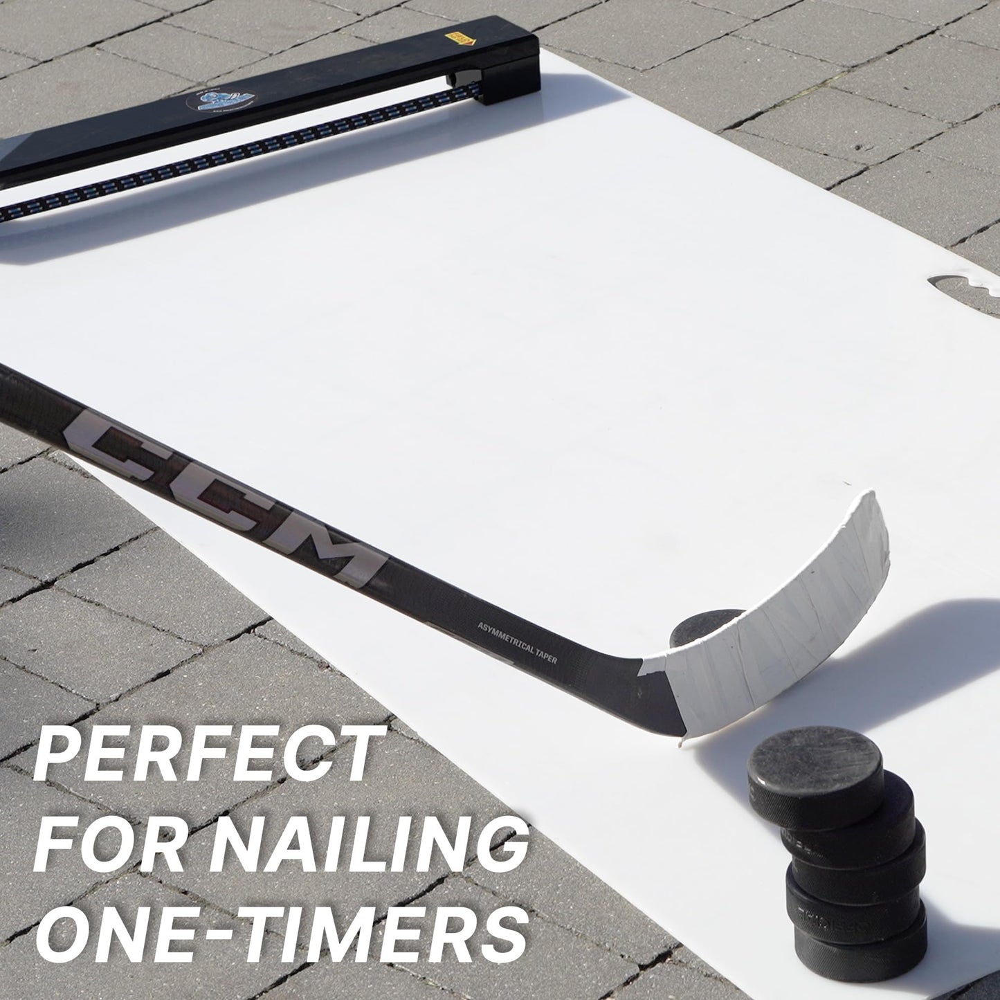 Hockey Revolution Shoot Pad - Hockey Sports Training Aid for Shooting, Passing and Stick handling - Hockey Skills Training Practice Surface 30"x 60" - Reel Ice Feeling Roll Board