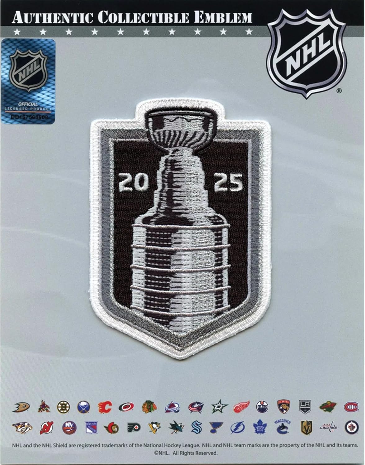 2025 Stanley Cup Final Official Embroidered Jersey Patch Florida Edmonton