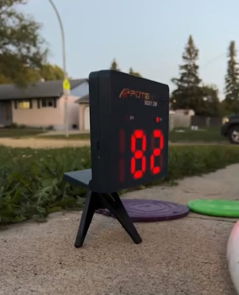 Hockey Training Equipment - Speed Radar Gun 2.0 - Instantly & Accurately Measure Shot, Ball, Pitch Speed - Track & Record Progress with App Support - Multi-Sports Training Gift (Hockey)