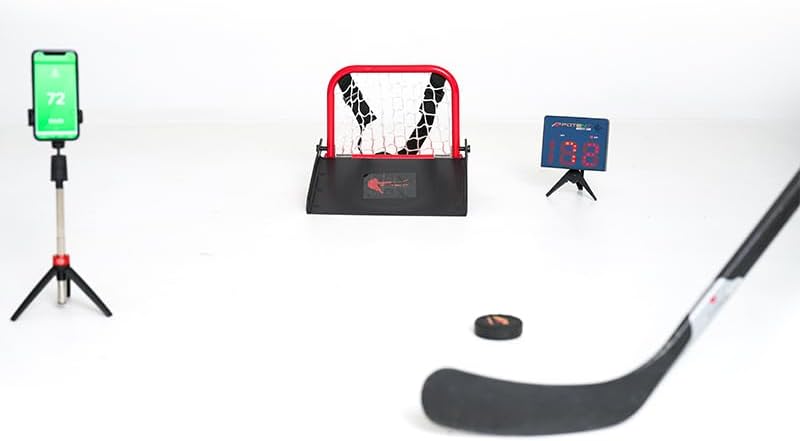 Hockey Training Equipment - Speed Radar Gun 2.0 - Instantly & Accurately Measure Shot, Ball, Pitch Speed - Track & Record Progress with App Support - Multi-Sports Training Gift (Hockey)