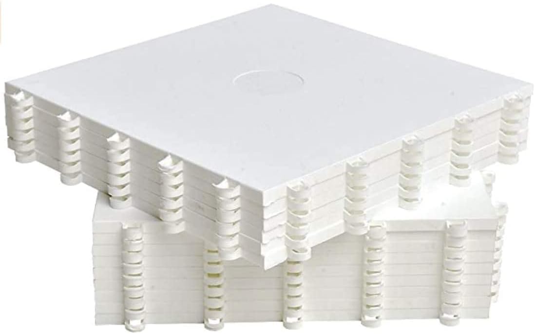 Hockey Revolution My Puzzle Durable Flooring Tiles - Slick Interlocking Training Surface for Stickhandling, Shooting, Passing - Build Your Own Platform (8 Tiles (9.39 sqft)