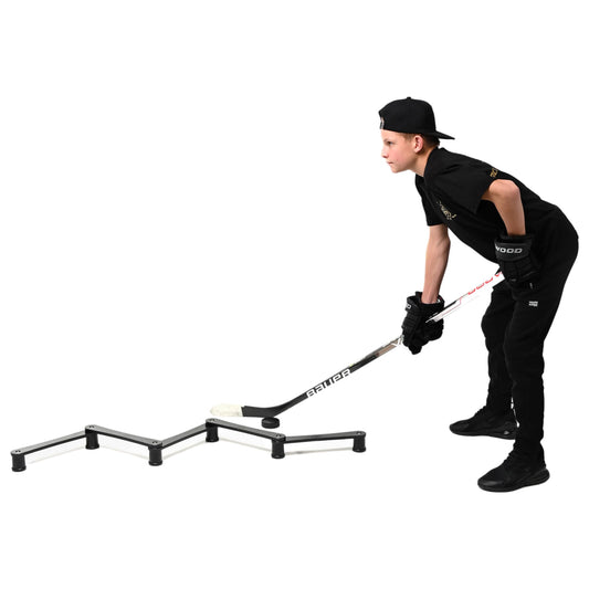 The Snake Trainer - Lightweight Stickhandling Training Tool - Hockey Training Equipment for Puck Control, Reaction Time and Coordination - Portable, Durable and Adjustable