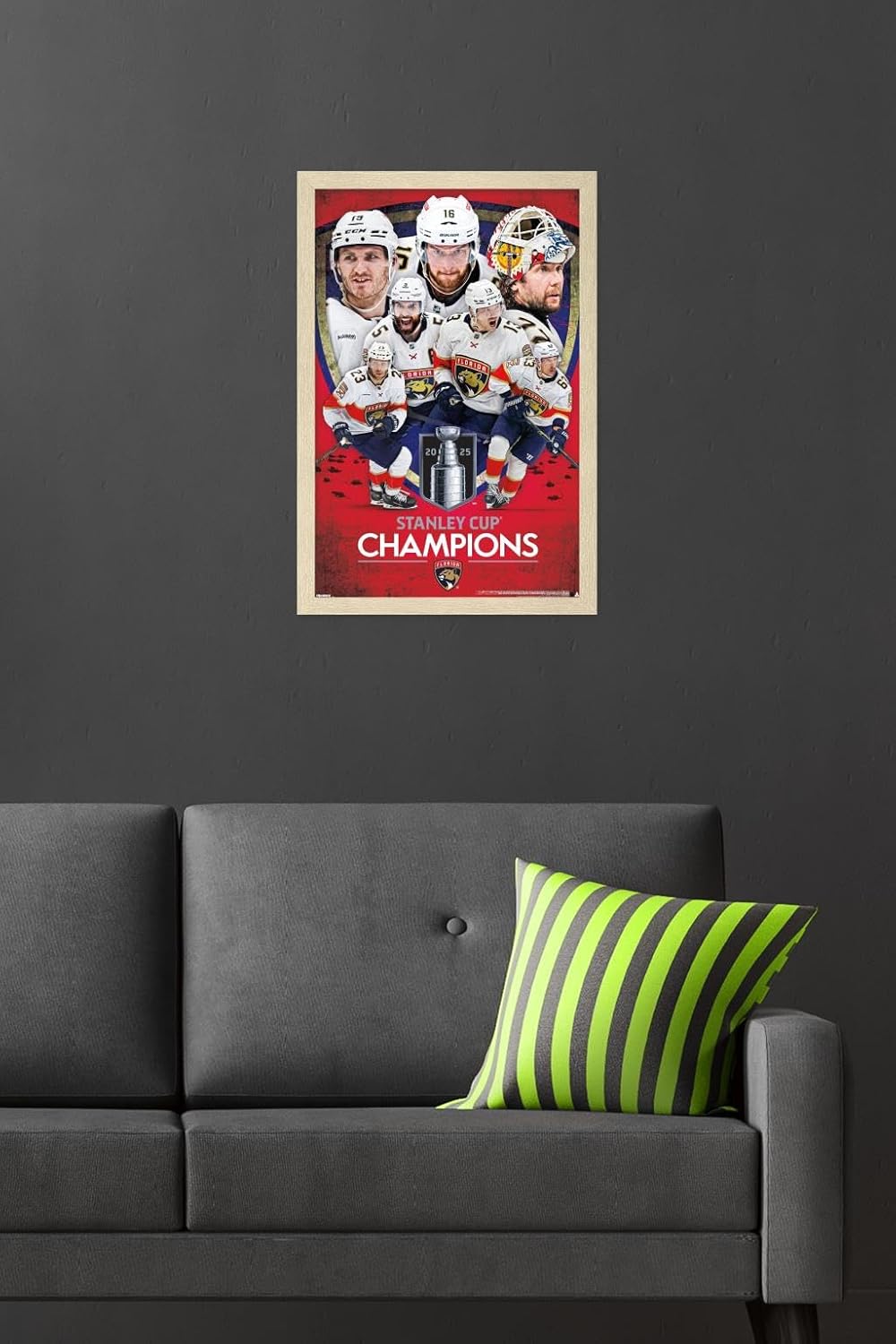 Trends International NHL Florida Panthers - 2025 Stanley Cup Champions Wall Poster, 34L x 22.4W, Premium Unframed Version