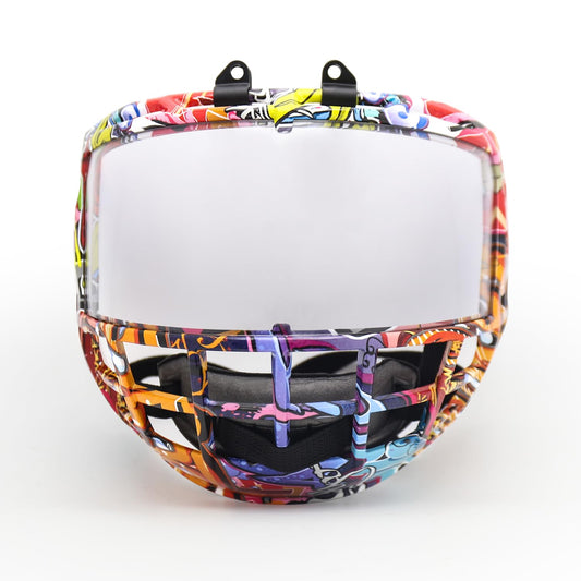 GY Hockey Full Shield Visor Junior Hockey Visor Ice Hockey Helmet Full Face Protection Visor (Clear)