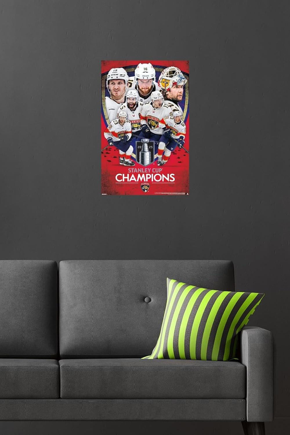 Trends International NHL Florida Panthers - 2025 Stanley Cup Champions Wall Poster, 34L x 22.4W, Premium Unframed Version