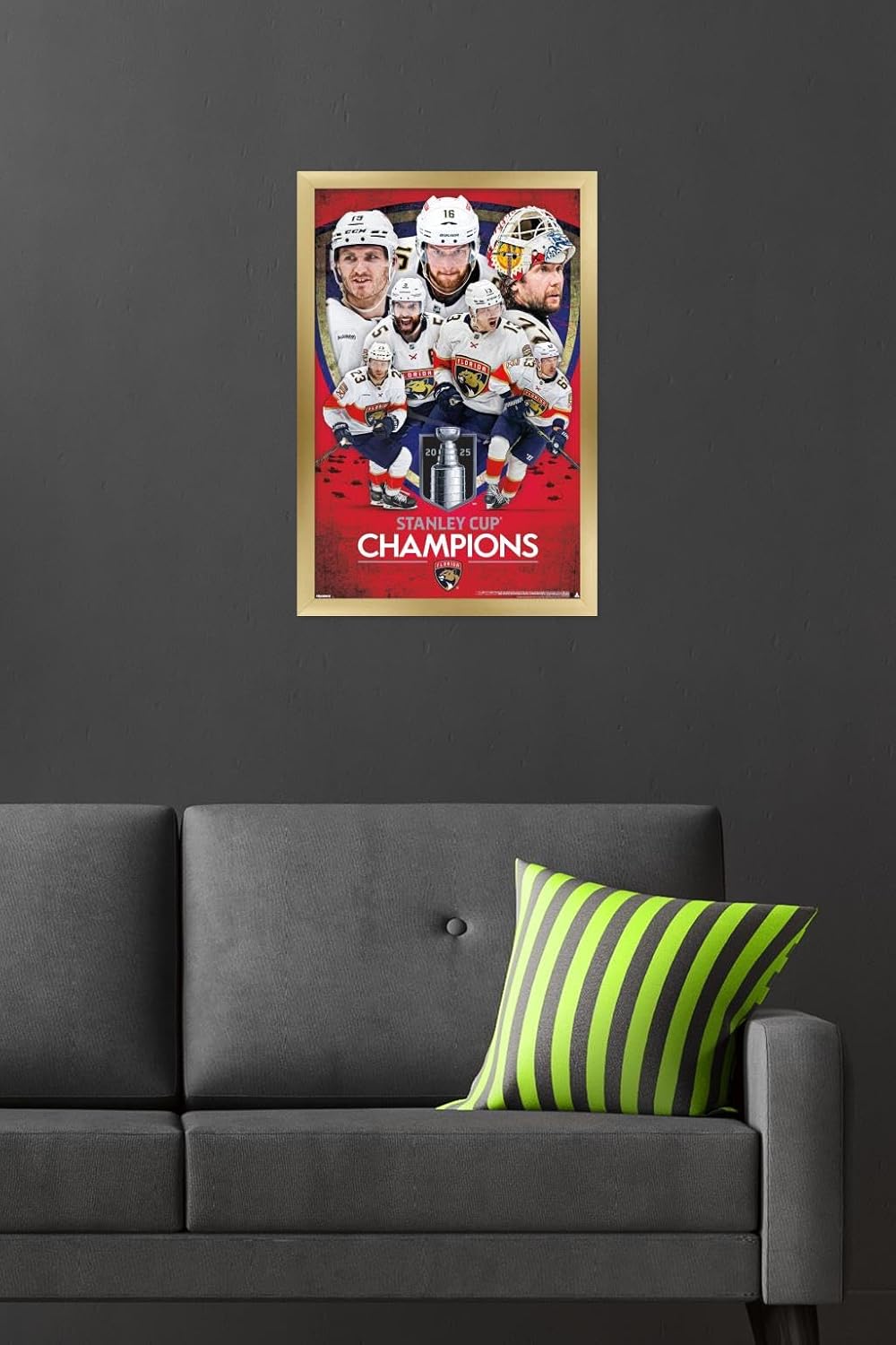 Trends International NHL Florida Panthers - 2025 Stanley Cup Champions Wall Poster, 34L x 22.4W, Premium Unframed Version