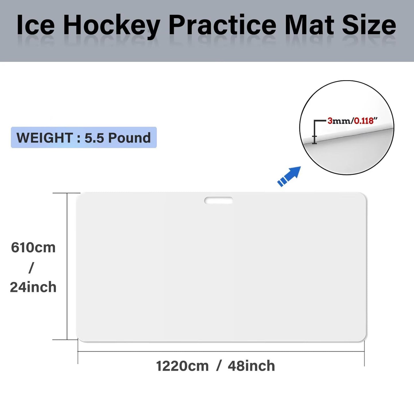 Hockey Shooting Pad Ice Hockey Training Equipment, Use Training Aid for Shooting, Passing & Stickhandling, Portable and Convenient