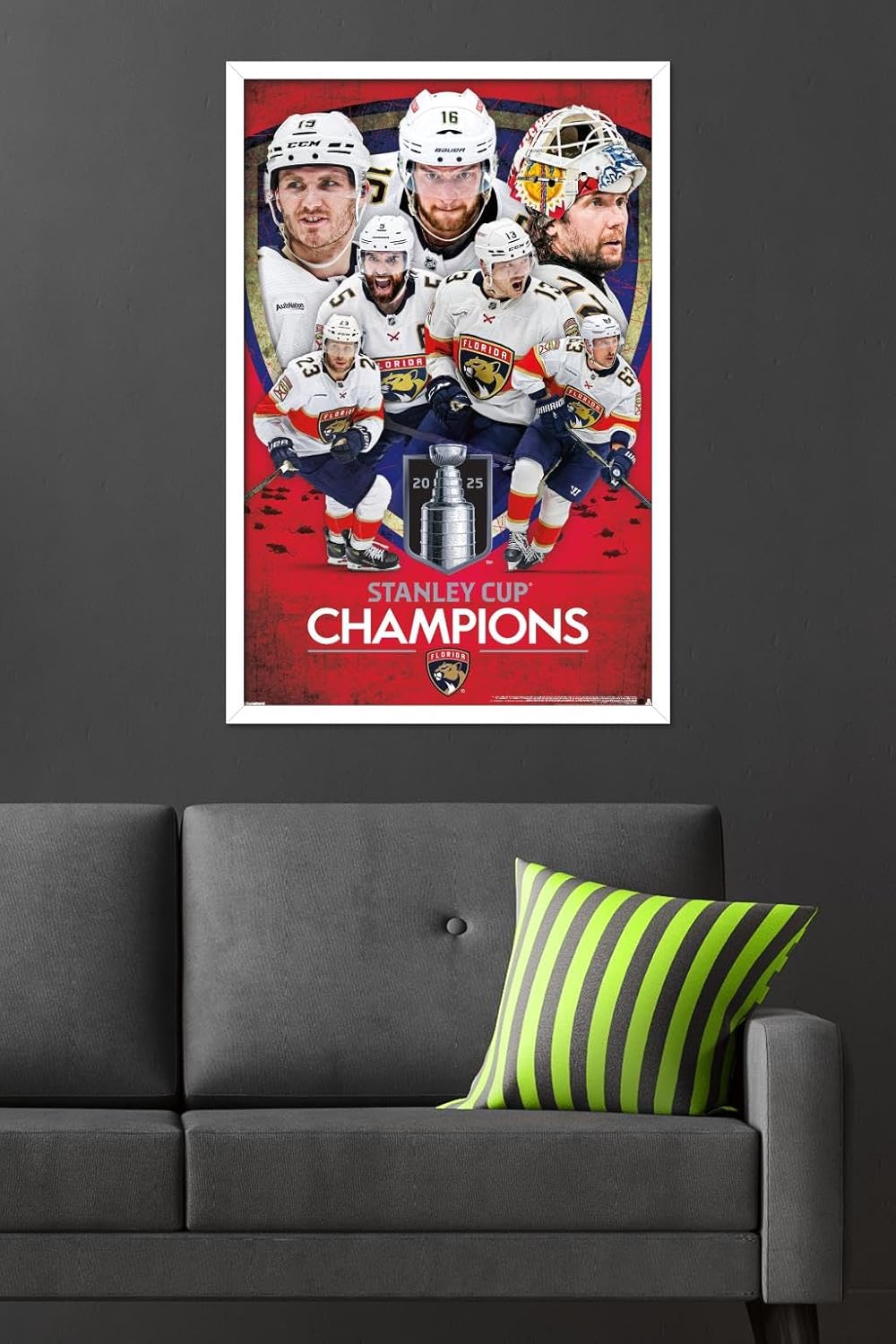 Trends International NHL Florida Panthers - 2025 Stanley Cup Champions Wall Poster, 34L x 22.4W, Premium Unframed Version
