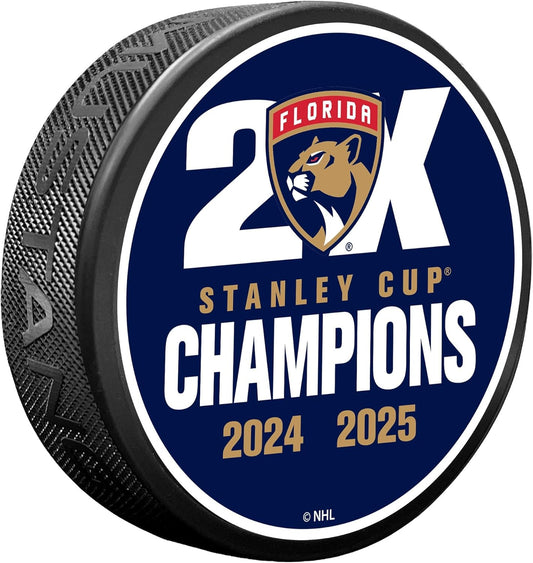 Sports Decor Florida Panthers Stanley Cup Champs 2025 Puck