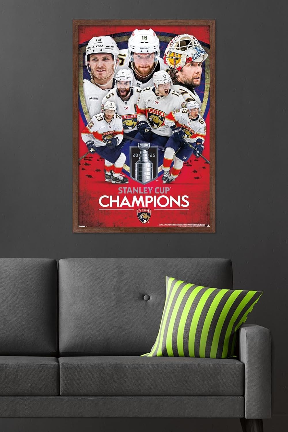 Trends International NHL Florida Panthers - 2025 Stanley Cup Champions Wall Poster, 34L x 22.4W, Premium Unframed Version