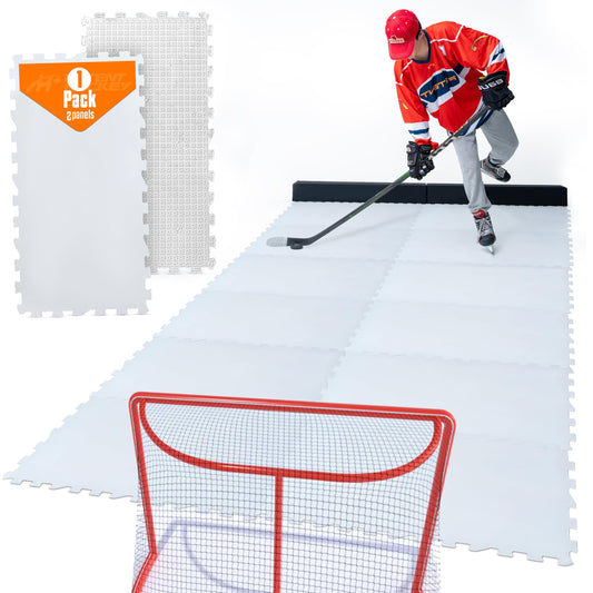 ArcticGlide Synthetic Ice Panels Pro, Easy-to-Assemble, Expandable Artificial Rink, Indoors/Outdoors - Hockey Training
