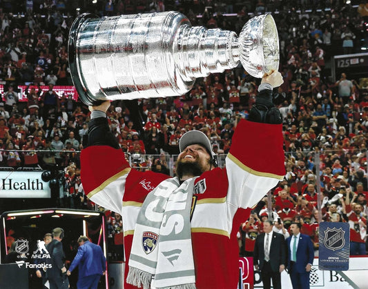 Florida Panthers Sergei Bobrovsky Holds The 2024 Stanley Cup 8x10 Photo Poster - Valentines Day, Birthday, Fathers Day, Or Christmas Gifts For Men, Dad, And Husband